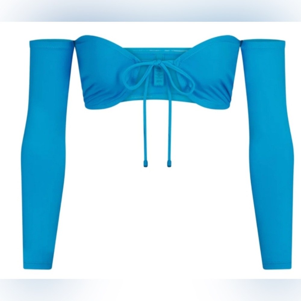 Skims Swim Skims Recycled Swim Long Sleeve Bikini Top - Picture 4 of 4
